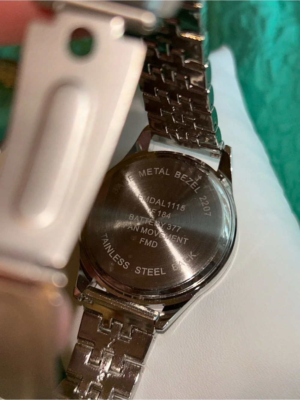 Silver Crystal Bezel Stainless Watch with Bangles Set NWOT Jewelry Set